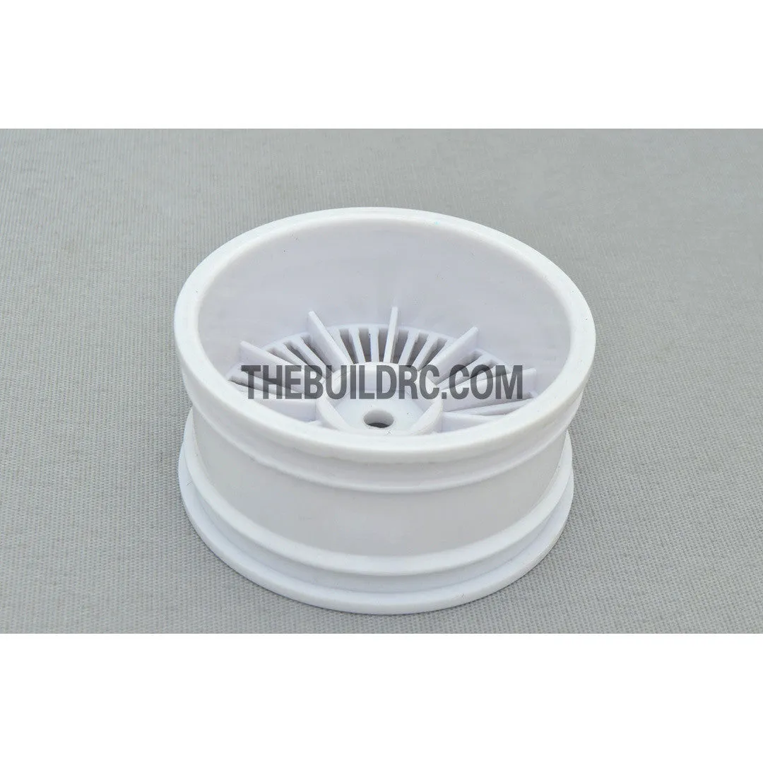 1/10 RC Car 26mm 55 Spoke 0mm Offset DRIFT Sporty Wheel 4pcs - White