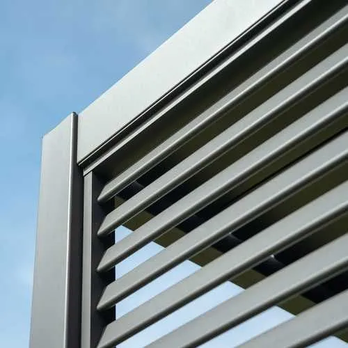 1.33m Aluminium Side Wall - Grey