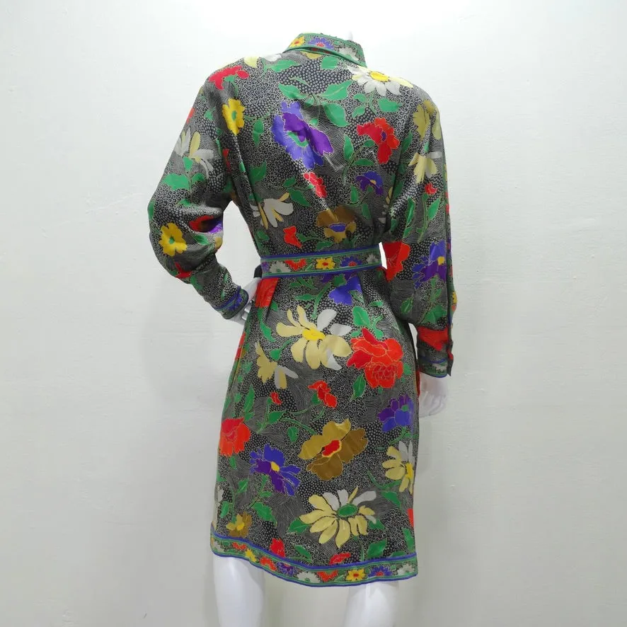 1980s Leonard Belted Tunic Dress
