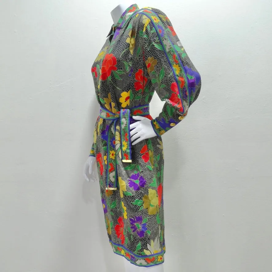 1980s Leonard Belted Tunic Dress