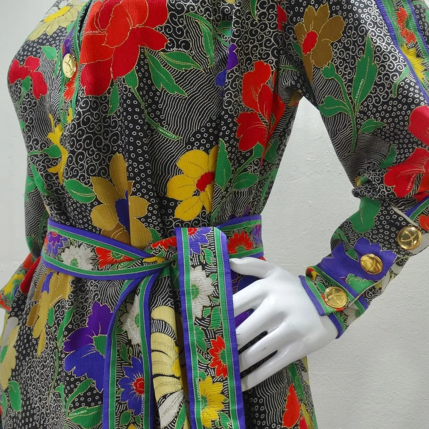 1980s Leonard Belted Tunic Dress