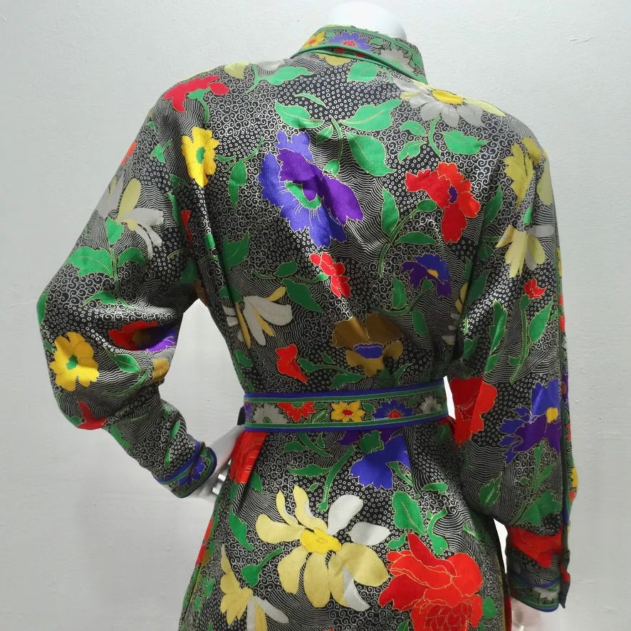 1980s Leonard Belted Tunic Dress