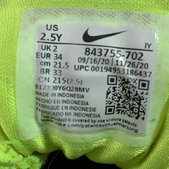 2020 NIKE Air FOAMPOSITE Pro VOLT Black Lime Green 843755-702 Shoes SNEAKERS 2.5