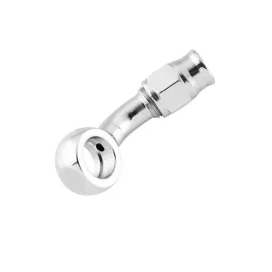 3/8" (10mm) 20 Degree Banjo Brake Line Fitting (Cut To Length Style) - Chrome