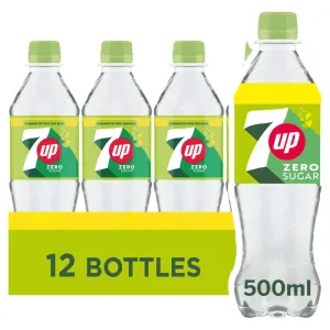 7UP Lemon & Lime ZERO Sugar PMP 500ml (Case of 12)