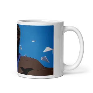 Action! Break The Glass White Glossy Mug #2