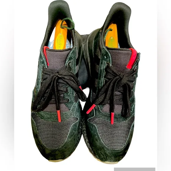 Adidas ZX500 RM Sneakers Men's  10.5 Black Suede Low Lace Up Shoes BB7443
