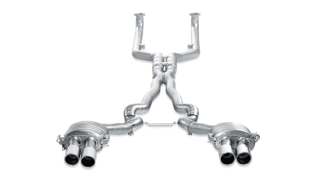 Akrapovic F10 M5 Evolution Exhaust System w/ Carbon Tail Pipe Set (Titanium)