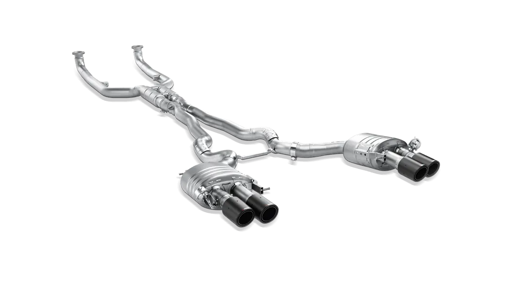 Akrapovic F10 M5 Evolution Exhaust System w/ Carbon Tail Pipe Set (Titanium)