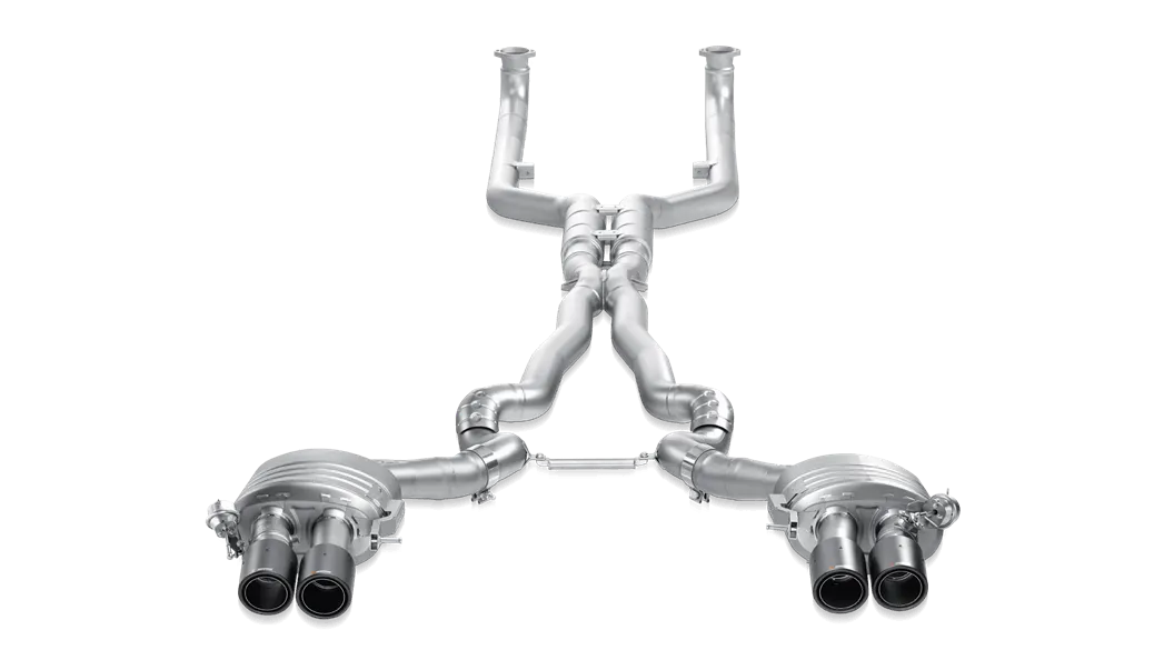 Akrapovic F12 / F13 M6 Evolution Exhaust System w/ Carbon Tail Pipe Set (Titanium)