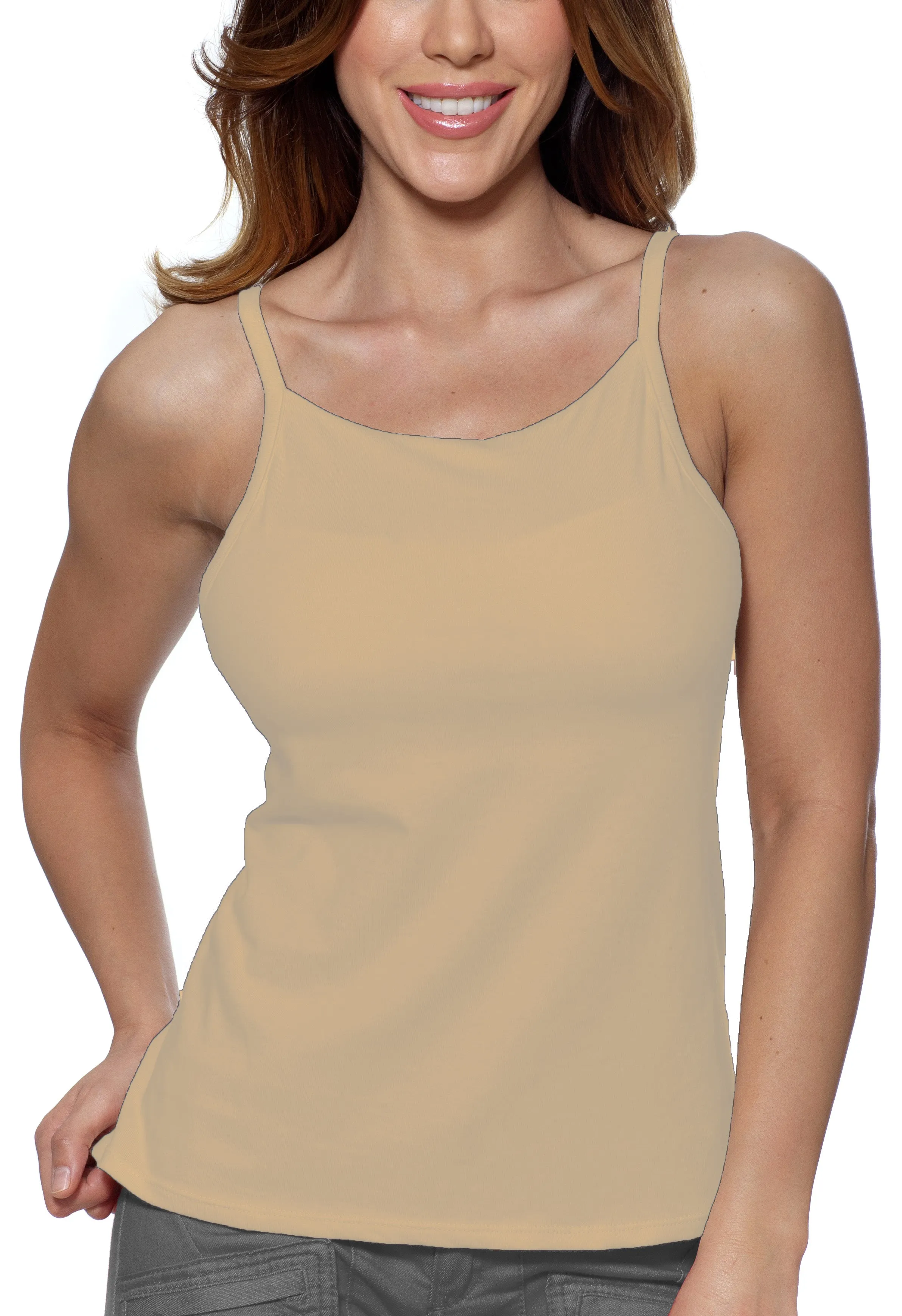Alessandra B Underwire Bra High Neck Cotton Camisole -M3036