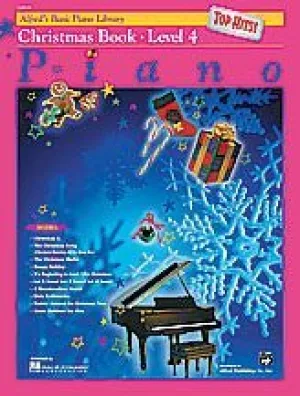 Alfred's Basic Piano Course: Christmas Book - Top Hits ! - Level 4