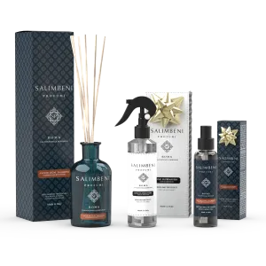 Antichi legni Salimbeni 250 ml   Profumo Spray per Tessuti - Lino in Primavera in PROVA OMAGGIO   Spray per Ambienti da 150 ml Antichi legni Salimbeni in PROVA OMAGGIO