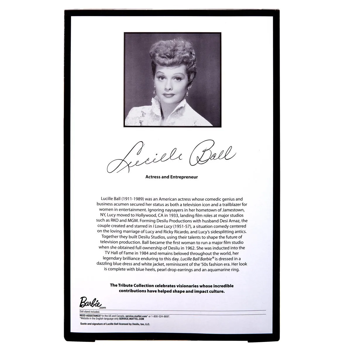Barbie Tribute Collection Lucille Ball Collector Doll