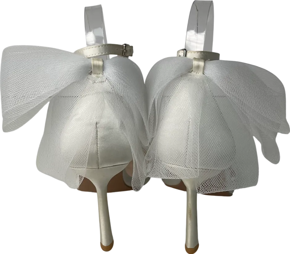 be mine Cream Bow Heels UK 5 EU 38 👠