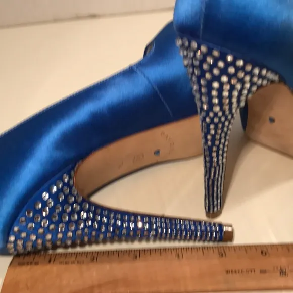 Beautiful David Tutera “Something Blue” Shoes Sz 7