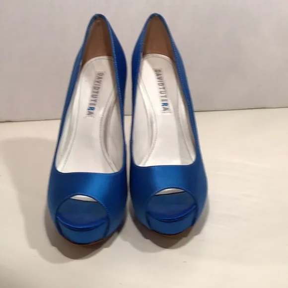 Beautiful David Tutera “Something Blue” Shoes Sz 7
