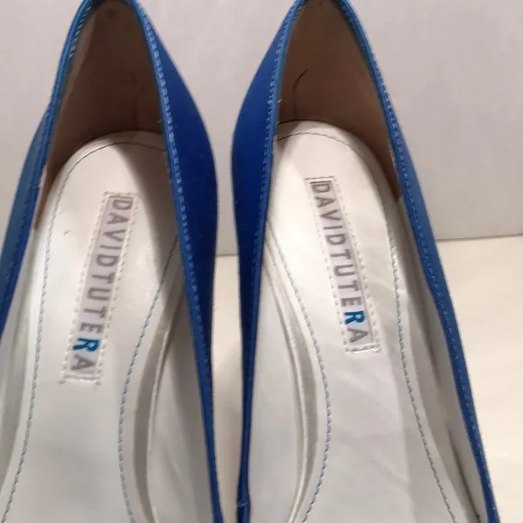 Beautiful David Tutera “Something Blue” Shoes Sz 7