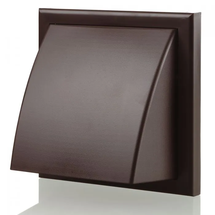 Blauberg DK-100-PVC-BRO Ventilation PVC Flexible Duct Cowled Wall Kit 4" 100mm Brown