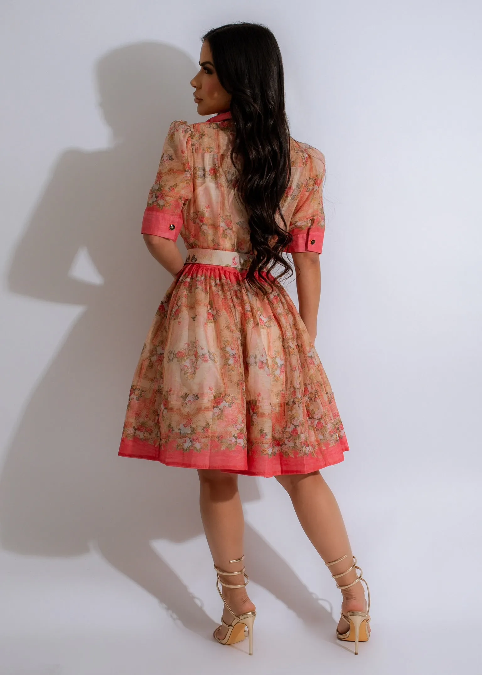 Bloom Whisper Mini Dress Pink
