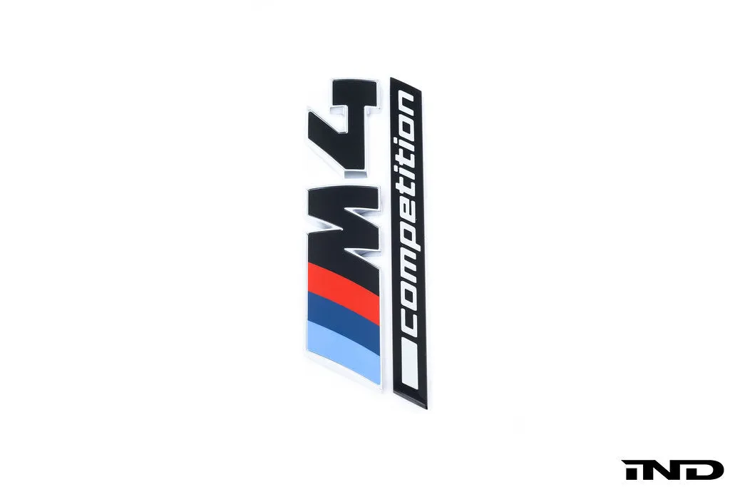 BMW G82 M4 LCI Competition Black Trunk Emblem