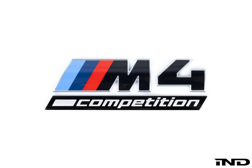 BMW G82 M4 LCI Competition Black Trunk Emblem