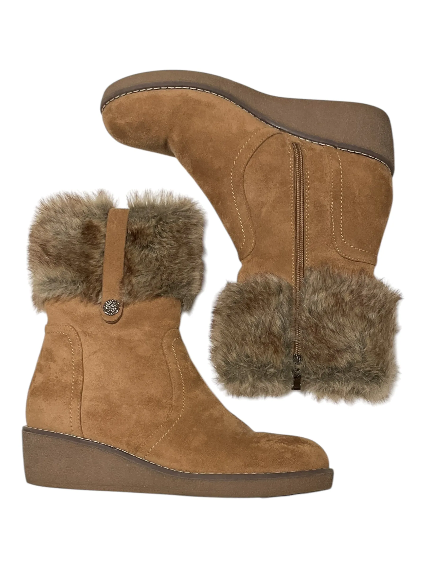 Boots Snow By Spring Step In Brown, Size: 10.5