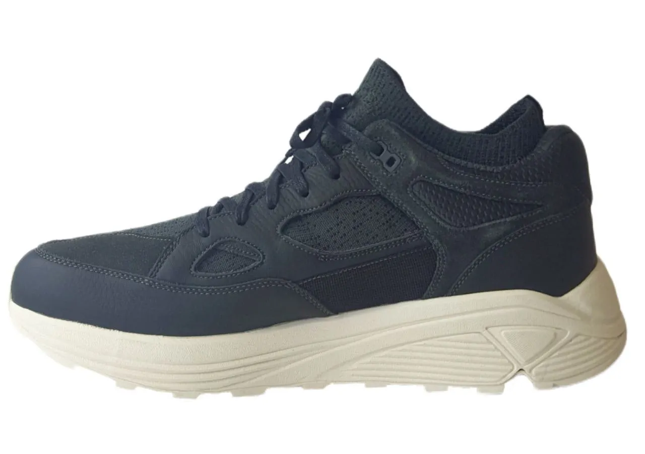 BRANDBLACK Men's Black Soft Vibram Sole Aura Sneakers #420BB NWB
