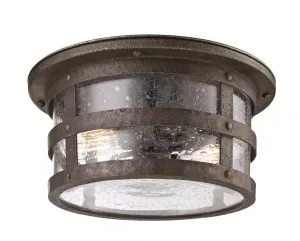 Bronze Outdoor 2 Light Flush Mount