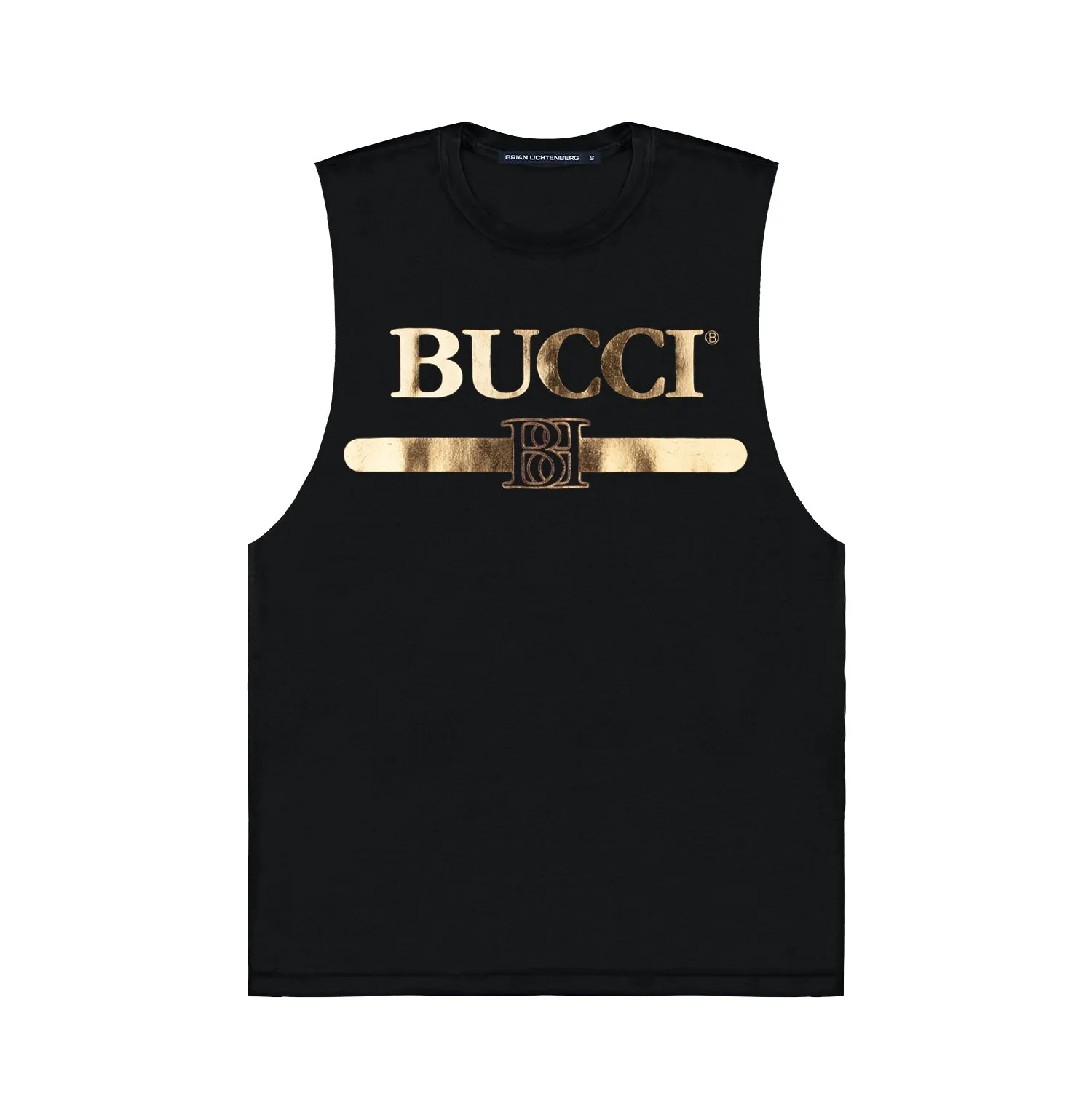 BUCCI GOLD FOIL MUSCLE TEE