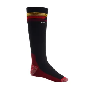 Burton - Midweight Emblem Snowboard Socks - True Black NEW FOR 2025 SALE