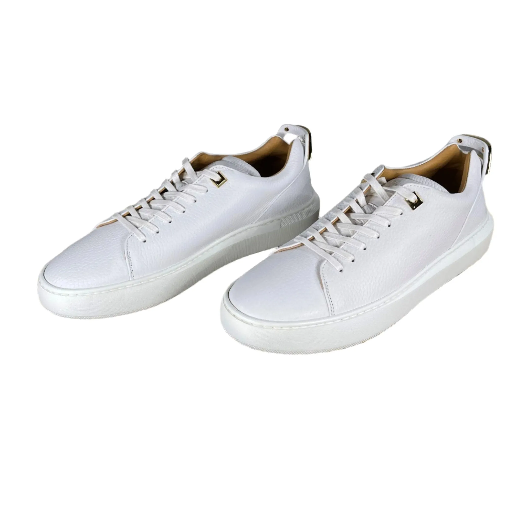 Buscemi Uno Low Alce White Leather Sneakers