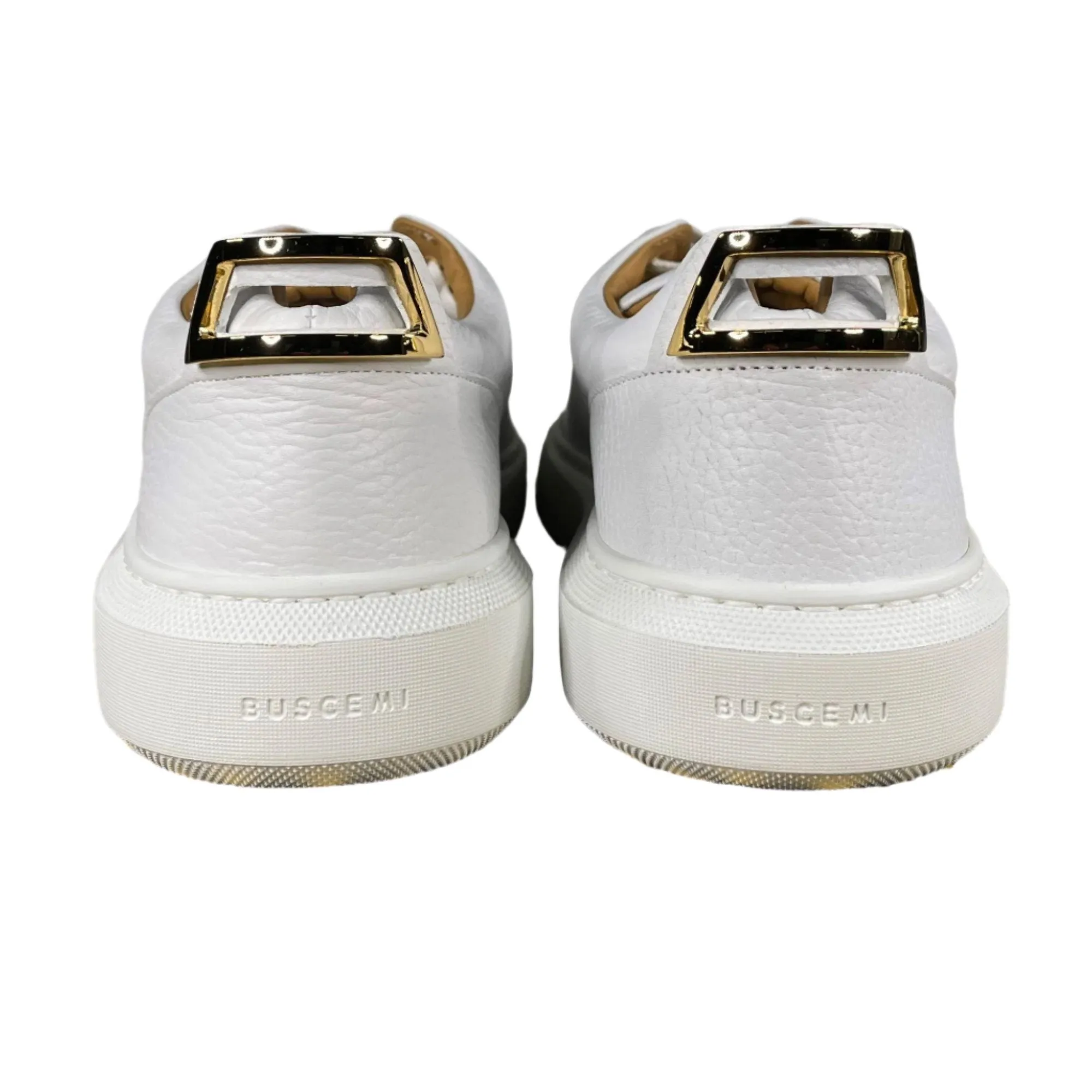 Buscemi Uno Low Alce White Leather Sneakers