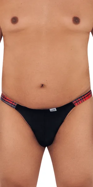 Candyman 99536x Bikini Jockstrap Black Print