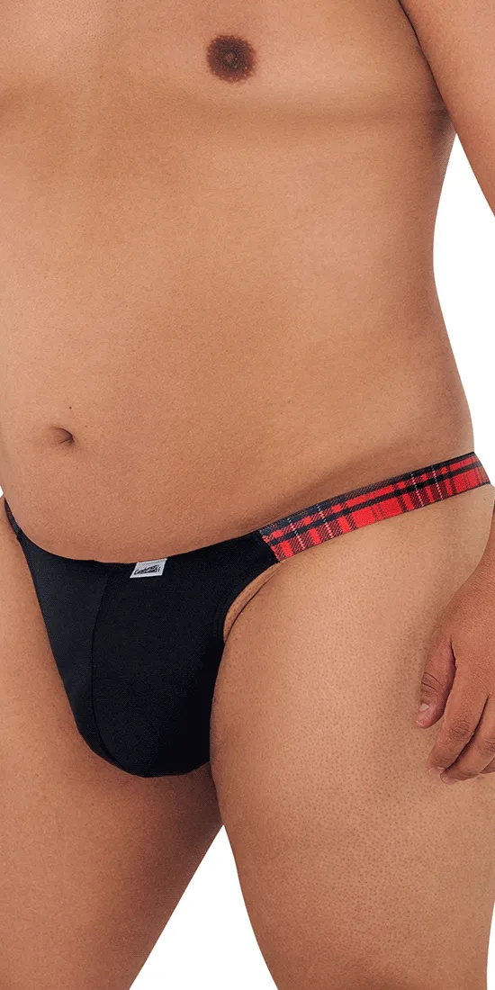 Candyman 99536x Bikini Jockstrap Black Print