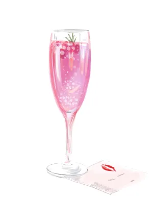 CHAMPAGNE LIPS - Art Print