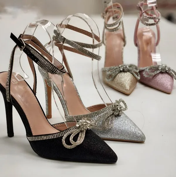 CHIC Rhinestone embellishments HEELS
