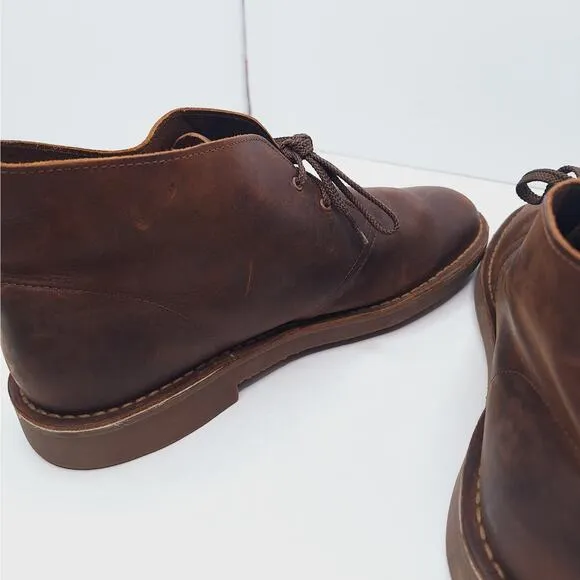 Clarks Desert Boot Crepe Boots Style 15522 Men's 12 Chukka Brown Oiled Leather