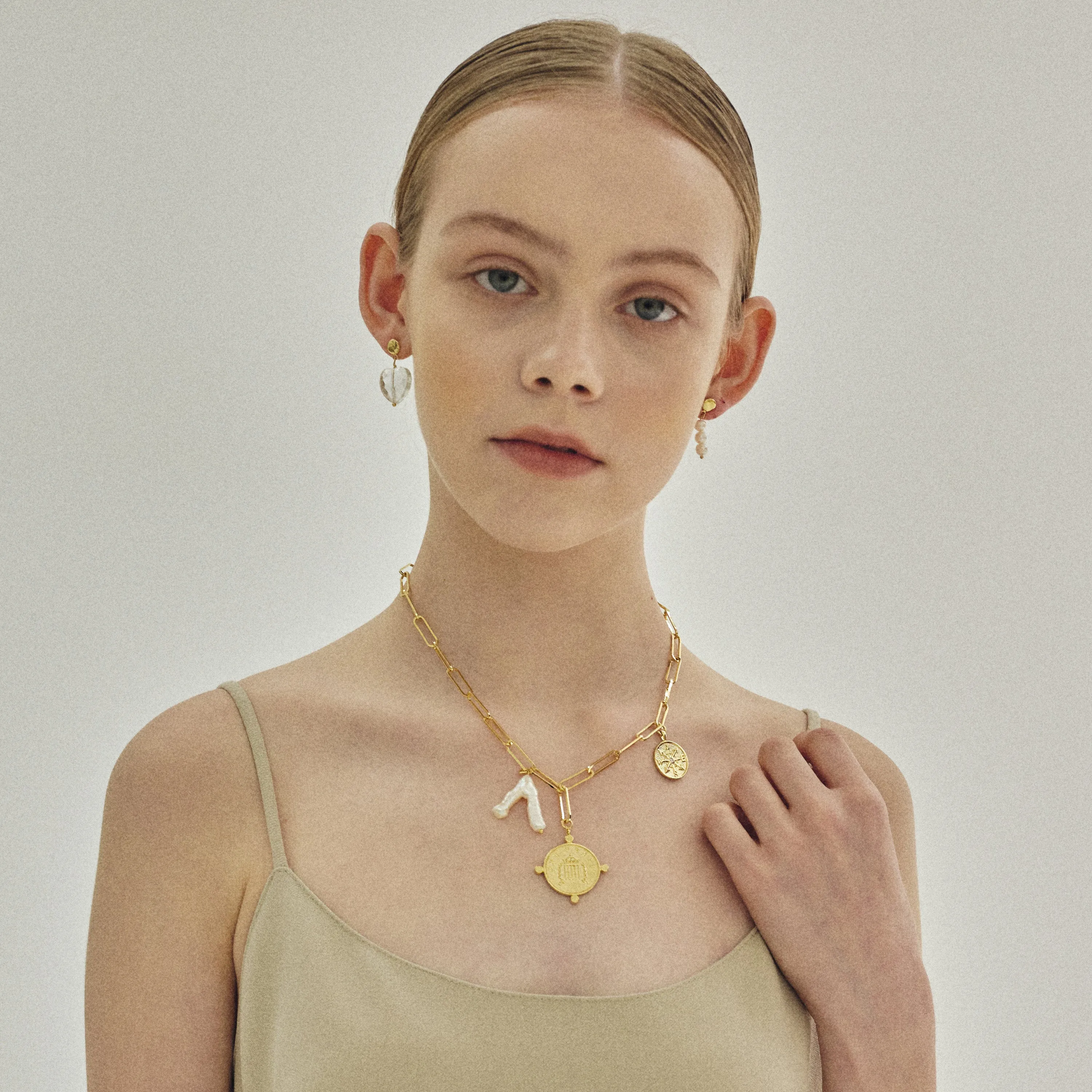 Coin Pendant Chain Necklace