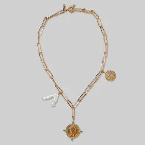 Coin Pendant Chain Necklace