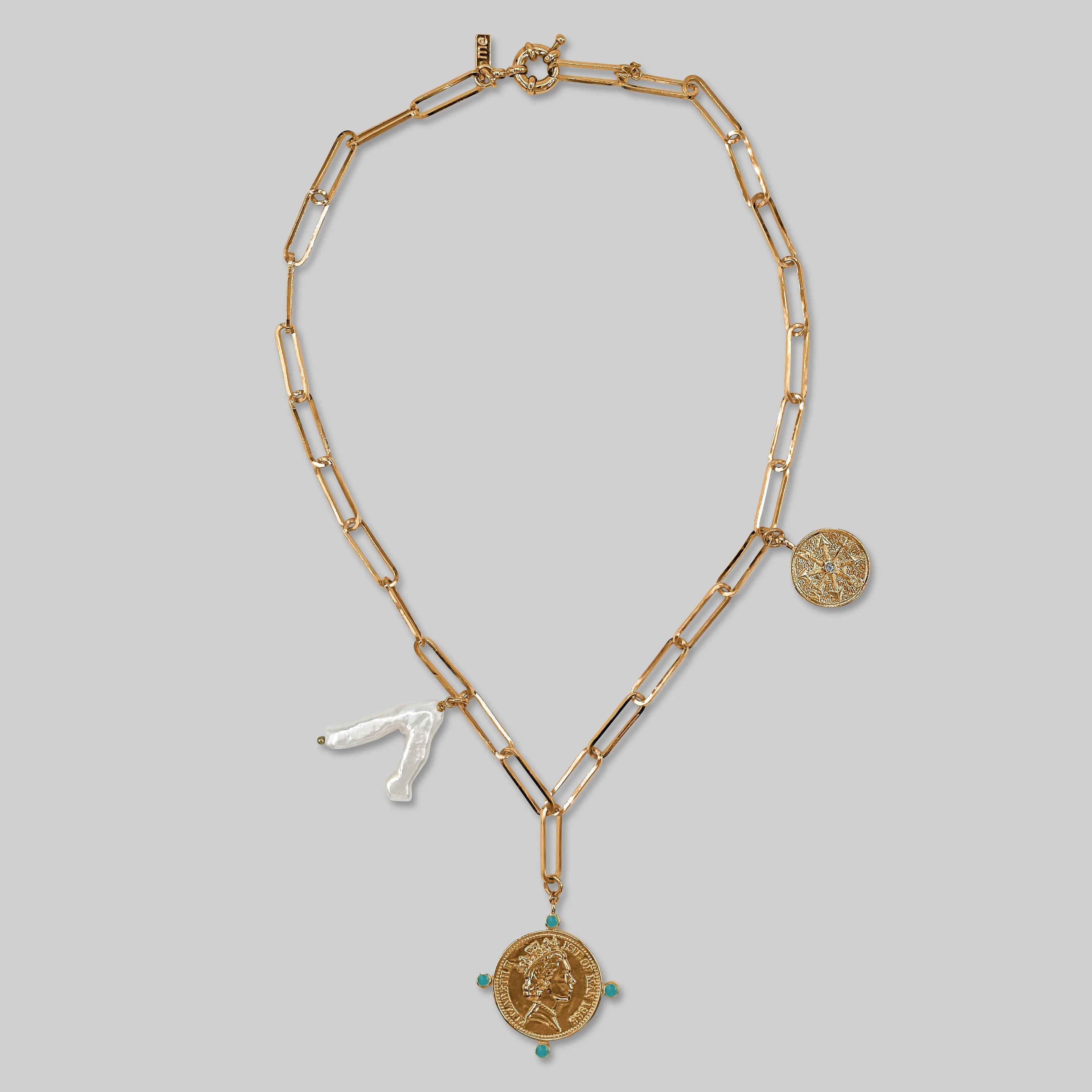Coin Pendant Chain Necklace