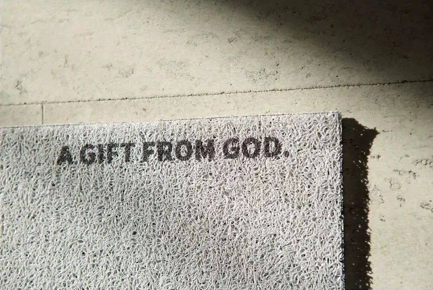 Covered with Peace {Outdoor Door Mat}