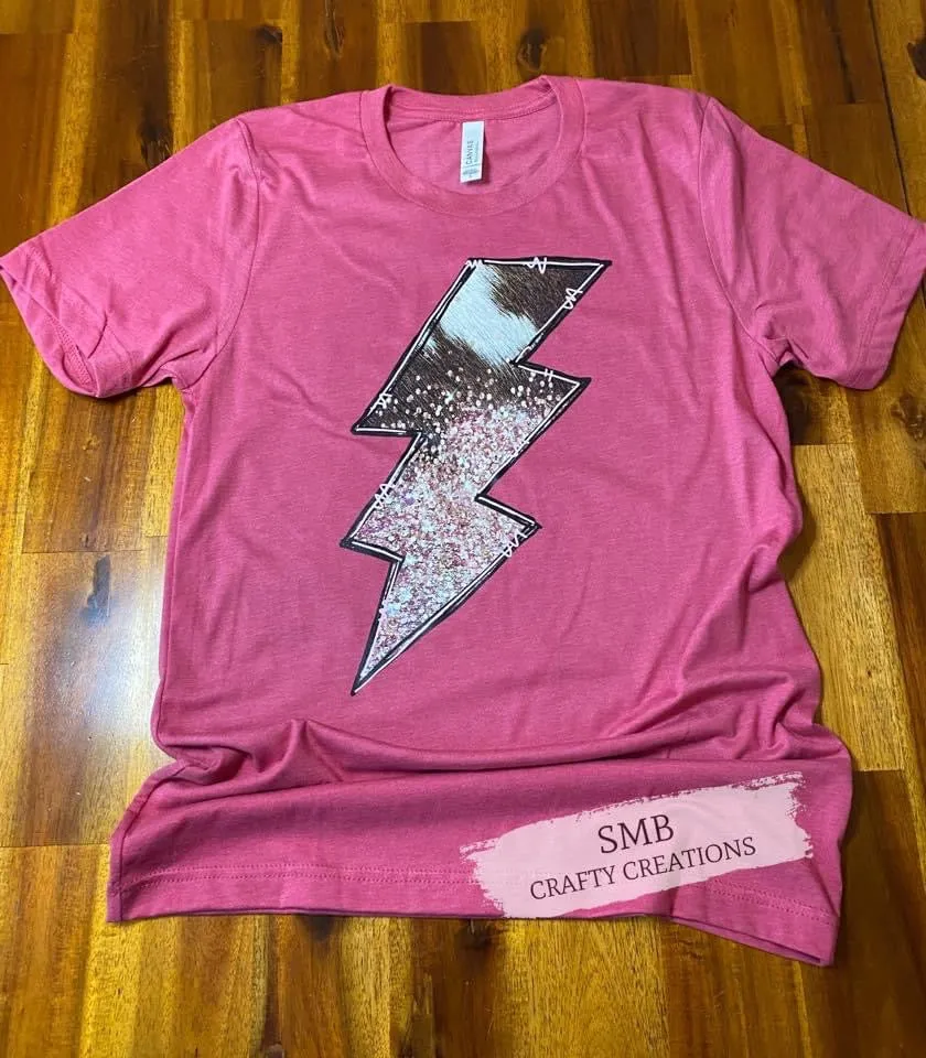 Cowhide/Shimmer Lightning Bolt