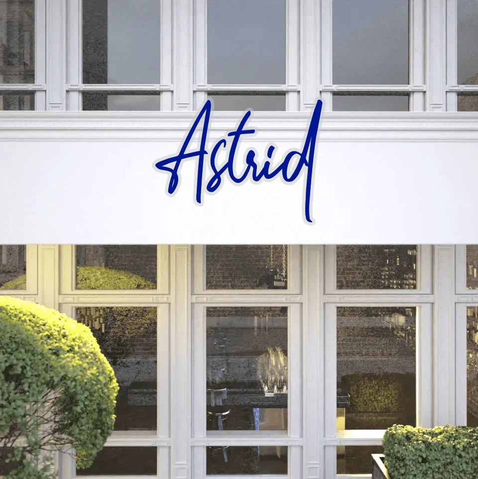 Custom text: Astrid