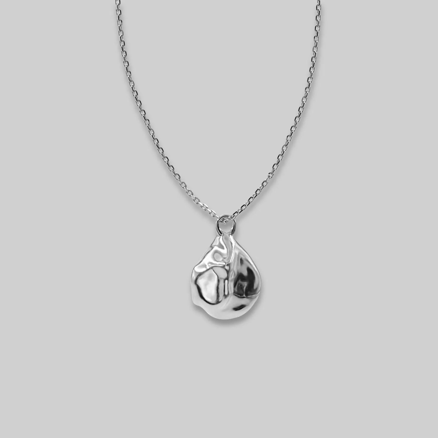 Dainty Teardrop Pendant Long Necklace