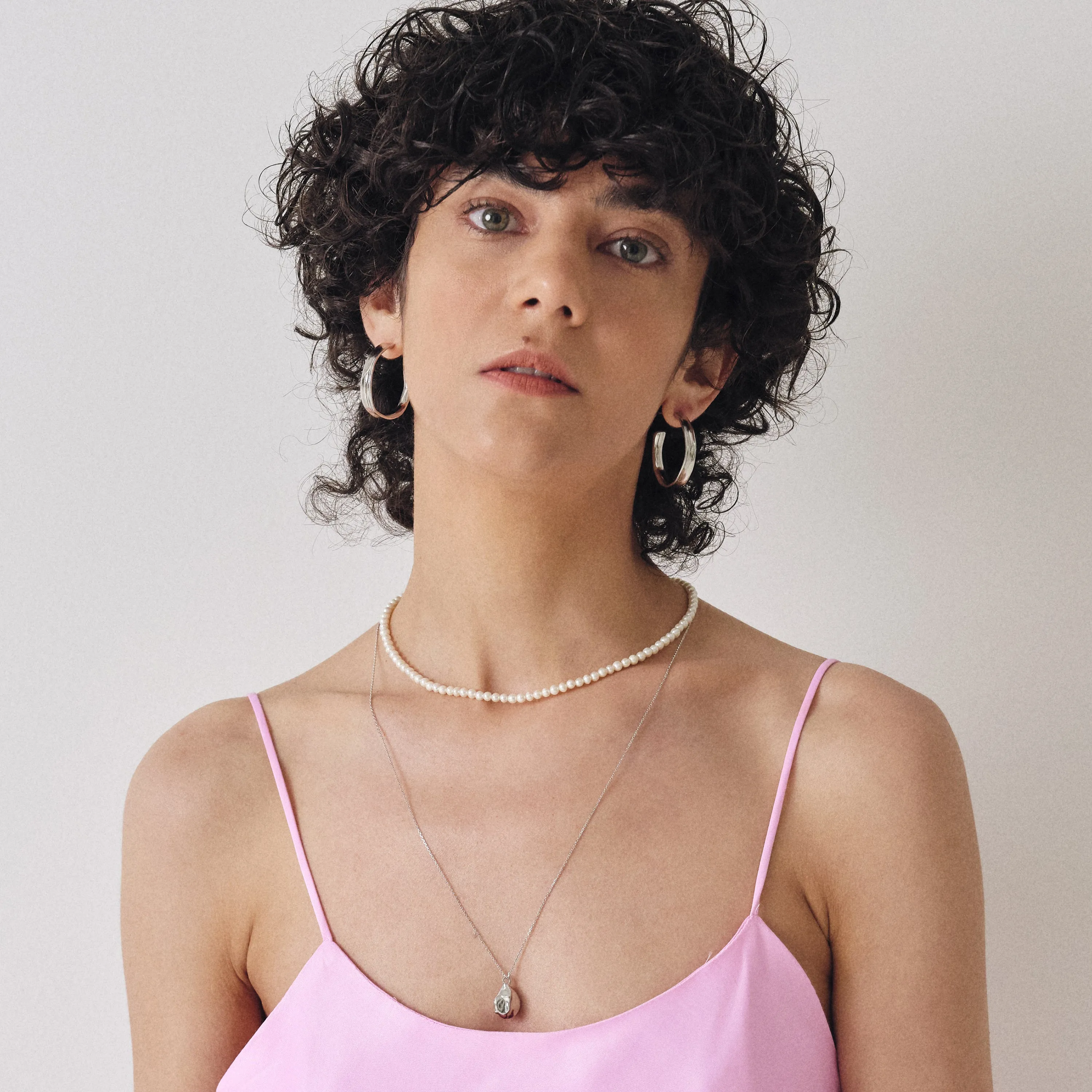 Dainty Teardrop Pendant Long Necklace