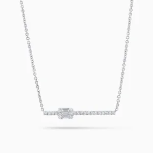 Deco Vielo Necklace, White Gold and Diamonds