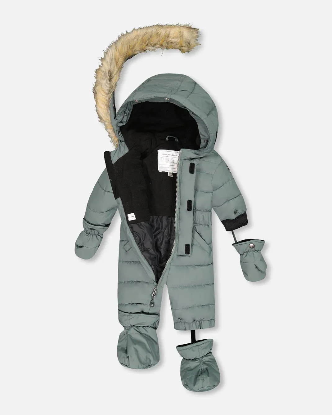 deux par deux Baby Solid One Piece Snowsuit