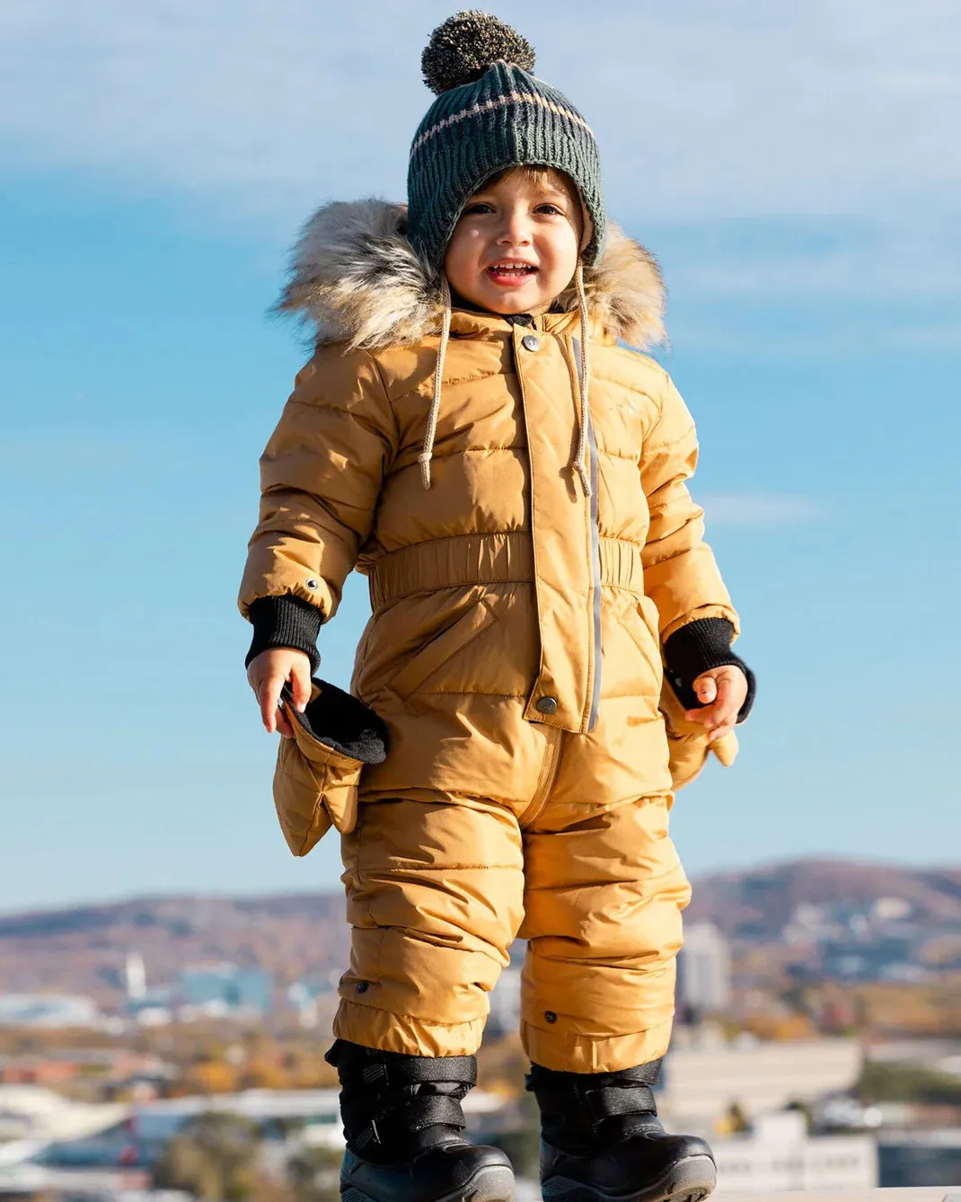 deux par deux Baby Solid One Piece Snowsuit