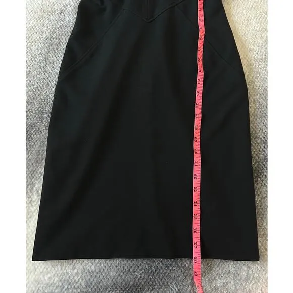 Diane Von Furstenberg Cap Sleeve Helen Midi V Neck Back Black Dress Size 6 Small